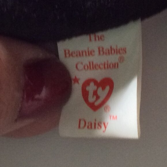 Ty Beanie Baby "Daisy" Black and White Cow Vintage, Retired 1993 - Picture 8 of 9